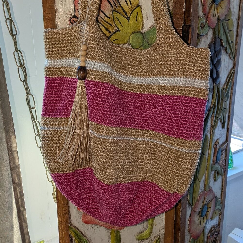 Crochet shoulder bag